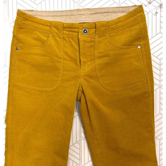Kuhl Pants Womens 6 Corduroy Mustard Hiking Outdoor Low Rise Gorpcore z - Picture 2 of 13
